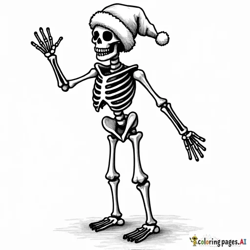 Christmas skeleton