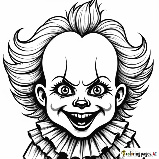 chucky face before and after