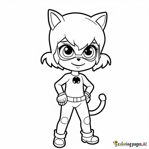 Coloring page Ladybug & Cat Noir from the kids TV Show