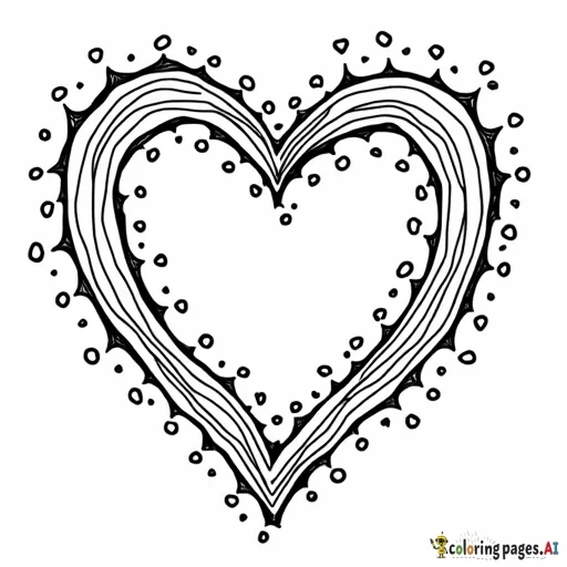 Coloring page using quote: Strong hearts and muscles make Valentine’s Day extra sweet!