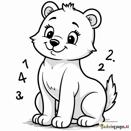 coloring sheet with multiplication fact 4