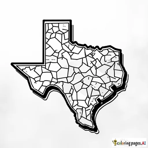 create a coloring page of memphis texas in  1954