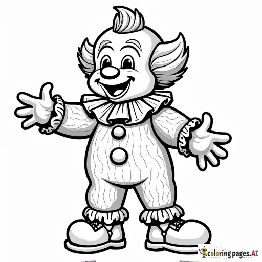 create an art the clown terrifier coloring and activity book