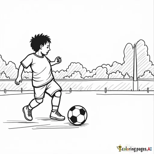 Create an image of a kids soccer game with Hudl