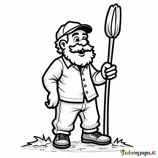 create an image of cartoon fidel castro please