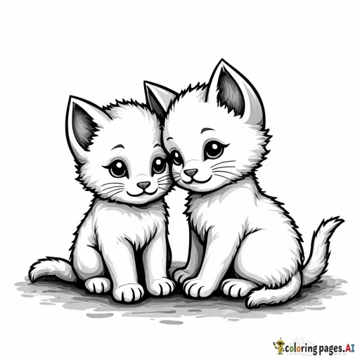 cute baby black and white kittens