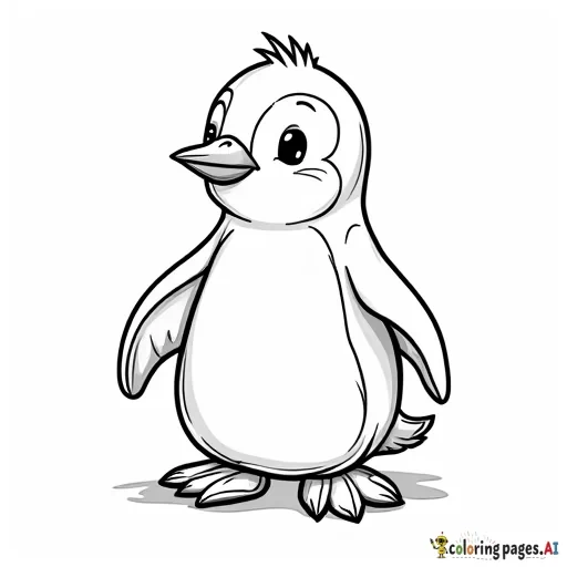 cute baby penguin cartoon