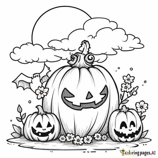 cute halloween coloring for kids