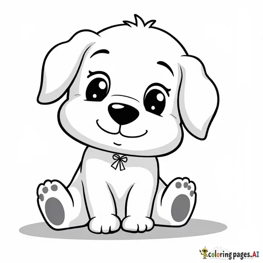 cute puppy carton with a bit of detale