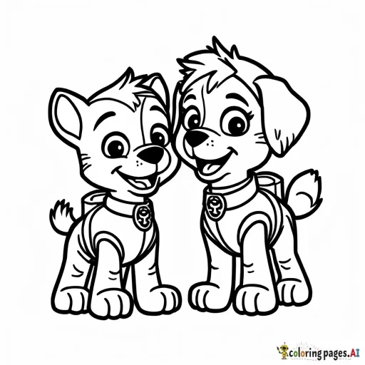 daniel tiger and skye paw patrol playing