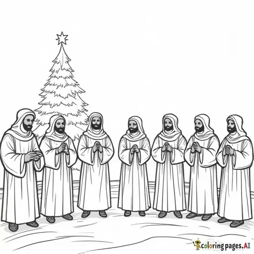 diverse choir singing at Christmas