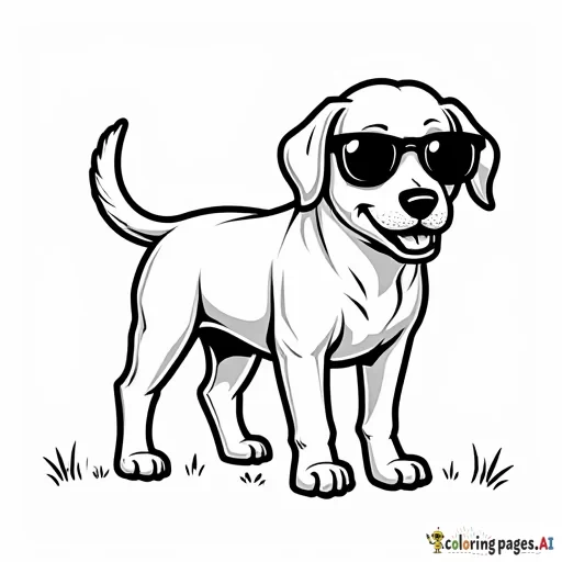 dog with sunglass