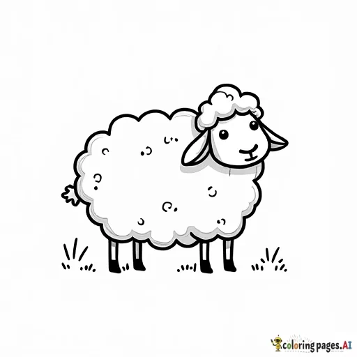 drawing of sheep