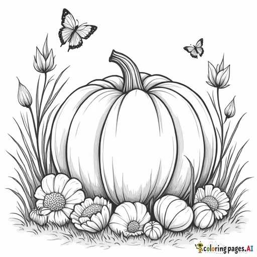 fall coloring page