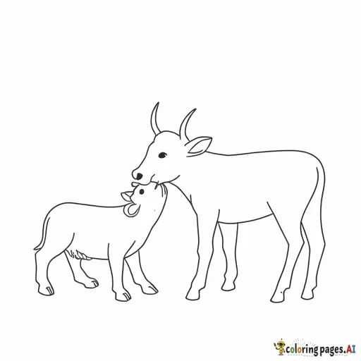 feeding a bottle to a calf