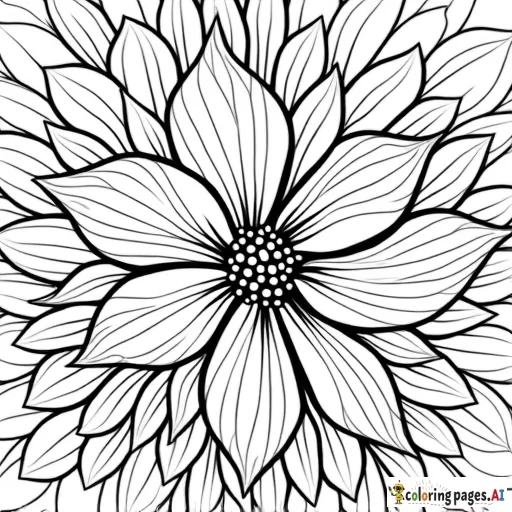 floral and leaves full page