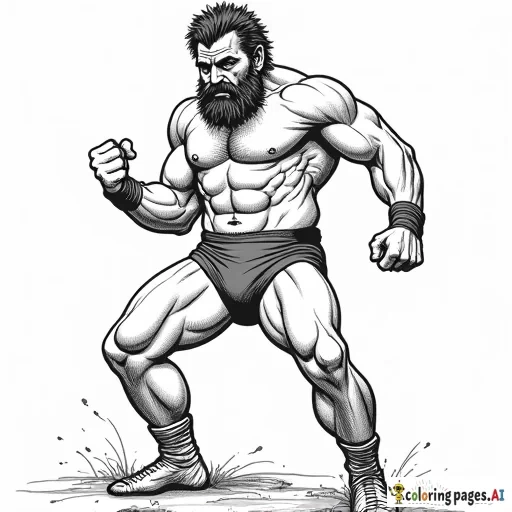 frank frazetta wrestlers