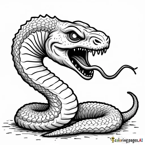 freaky snake that's tongue is another snake