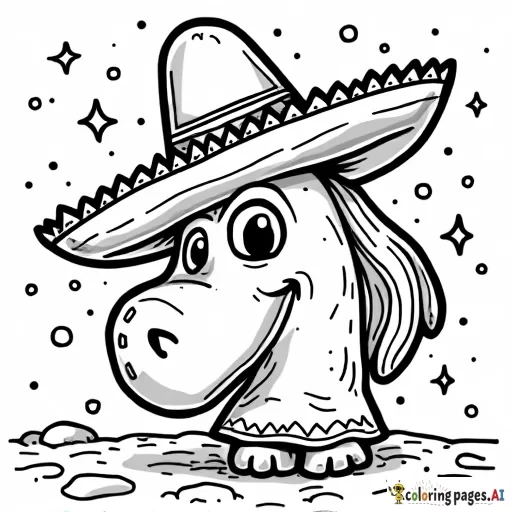 free cinco de mayo color page