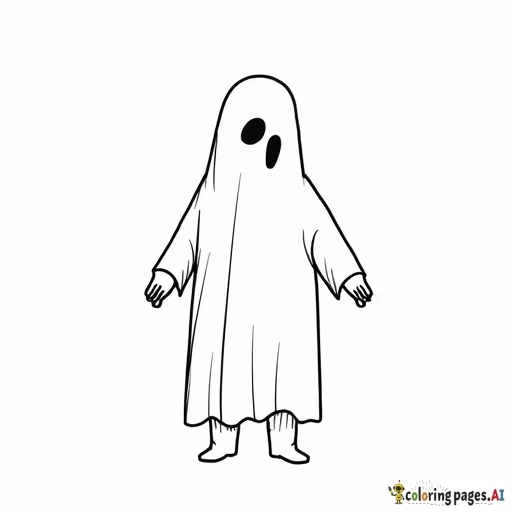 gats wearing ghost costume