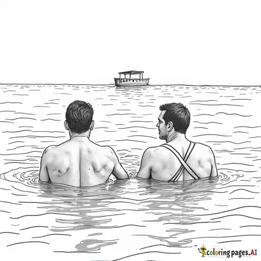 guys swimming in thongs