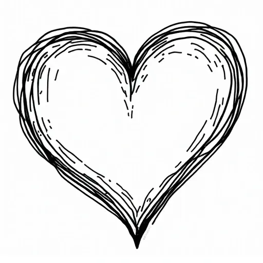 Hearts - Free Printable Coloring Page