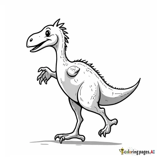 "Hooray! Something fun is happening." (A Compsognathus jumping with joy.)