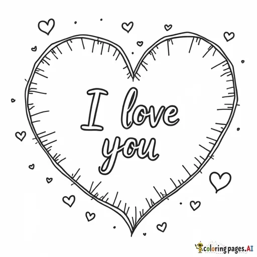 indonesia flag and mexico flag in the top corners with the words, "I love you", in the middle of the page with a heart surrounding the words. little hearts are randomized on the page