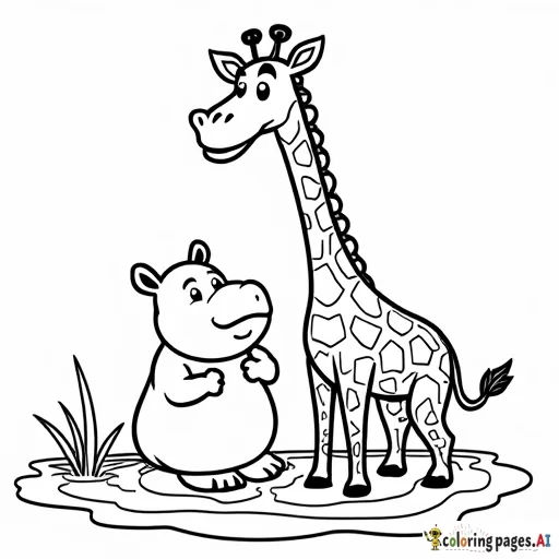 “It’s a message!” Gina the Young Giraffe  carefully removed the paper from the bottle and unrolled it with her teeth. “What does it say?” Bella the young Hippo asked, dripping water everywhere. Gina the young giraffe unrolled the paper and read aloud: “Find the Rainbow Falls and discover a secret treasure!