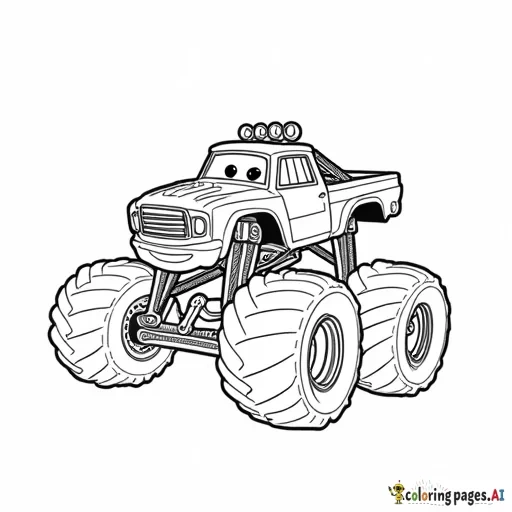 Ivy the monster truck from cars movie