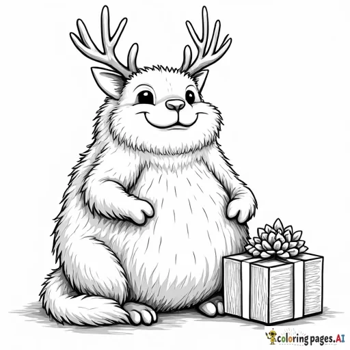 Jultomten of denmark with presents