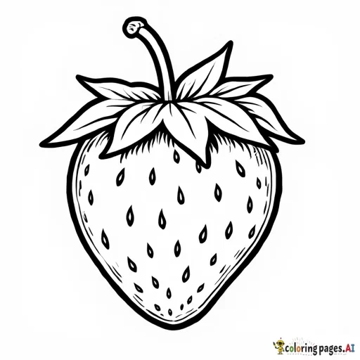 kids coloring book strawberry