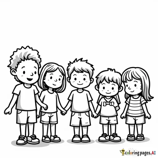 kids waiting in line for the playground