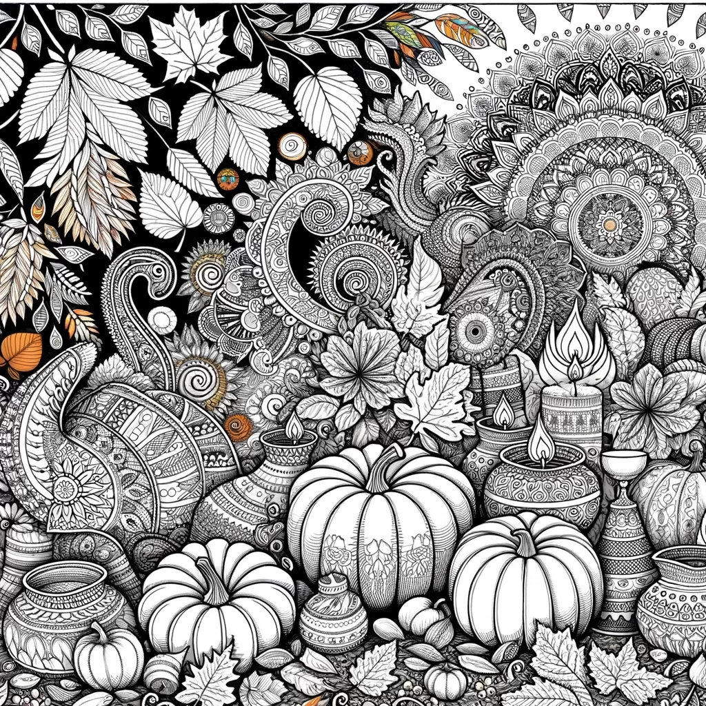 indian themed coloring pages for fall