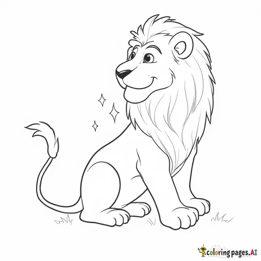 Lion king with a baby