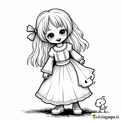 Little Girl Hurts Her Body Because Of Evil Witch