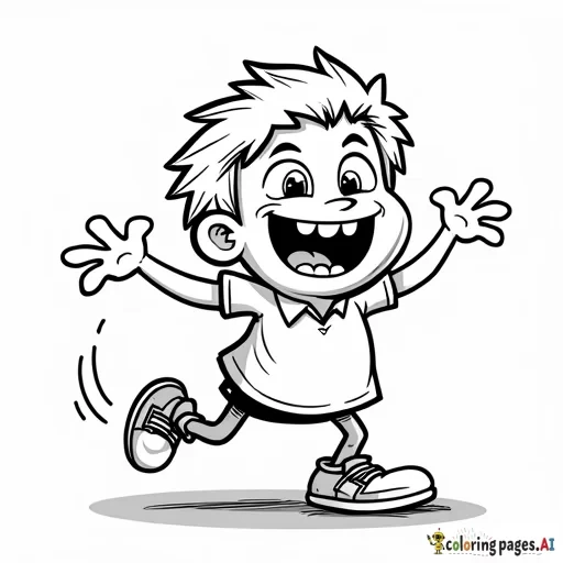 make a cartoon character that resembles an elementary teacher going mad