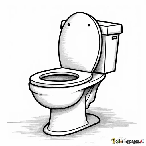 mans head sticking out of a toilet bowl