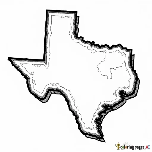 map of texas, pointing out austin