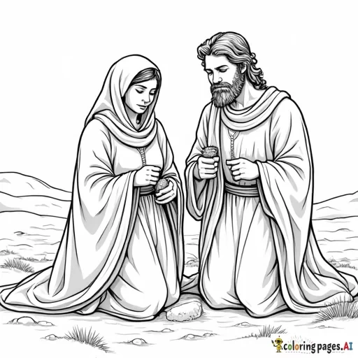 mary and joseph travelling to bethlehem