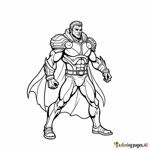 MHA allmight coloring page