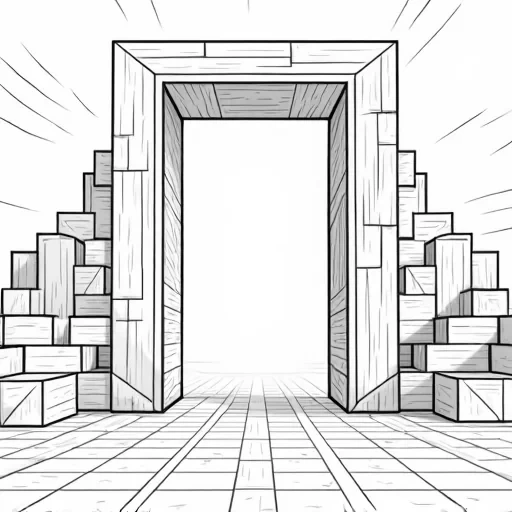 minecraft style golden gate