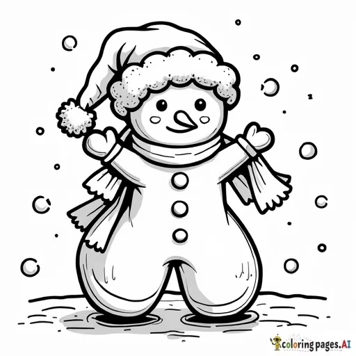 mrs clause in her kitchen at the north pole baking a gingerbread snowman