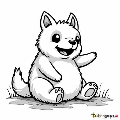 niñas besandose - Free Printable Coloring Page
