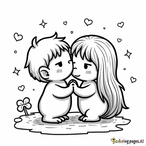 now make one of them kissing