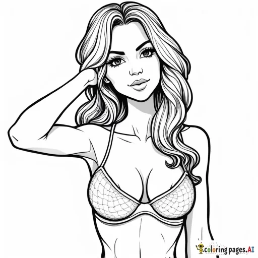 nude sexy woman holding her bare breasts and smirking