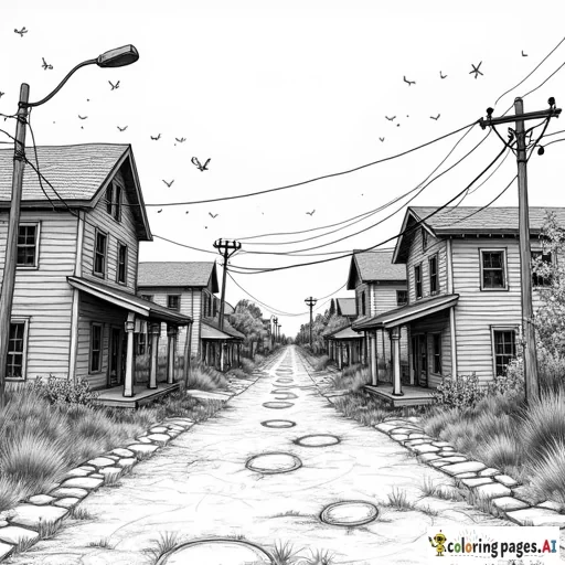 Post apocalyptic town