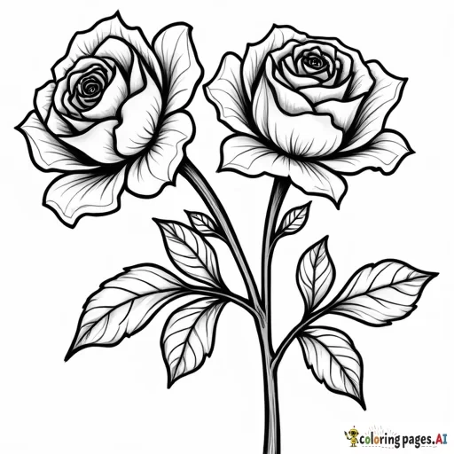 pretty roses with lisa frank theme