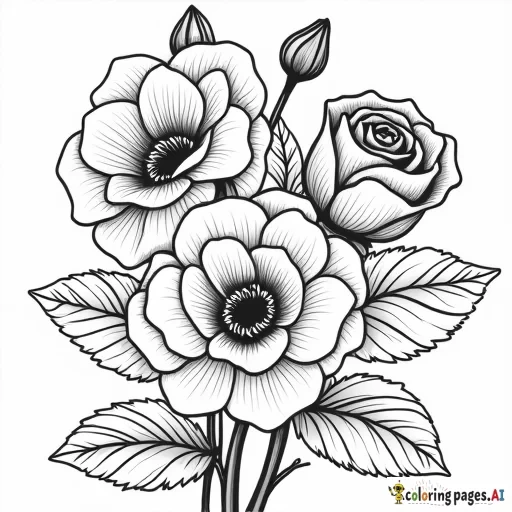 pretty roses with lisa frank vibe