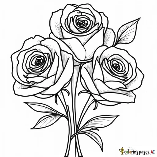 pretty roses with lisa frank vibe